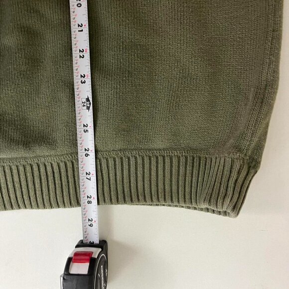 Green vintage 90s chunky cotton sweater - Picture 8 of 8